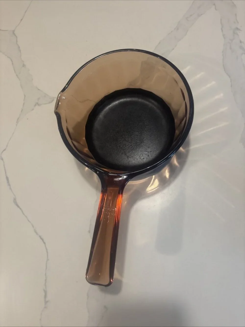 Pyrex Corning Ware Vision Amber 1 L Sauce Pot Non Stick Bottom